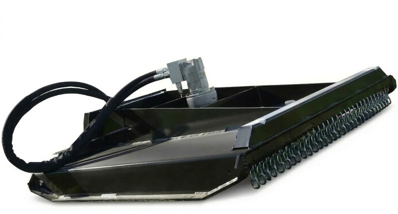 Brush Cutter | Mini Skid Steer Attachment | Hydraulic | Bi-Directional | Forged Steel Blades | 3/16" Steel Deck | Toro Dingo & Bobcat MT50 Compatible | 36"–50"