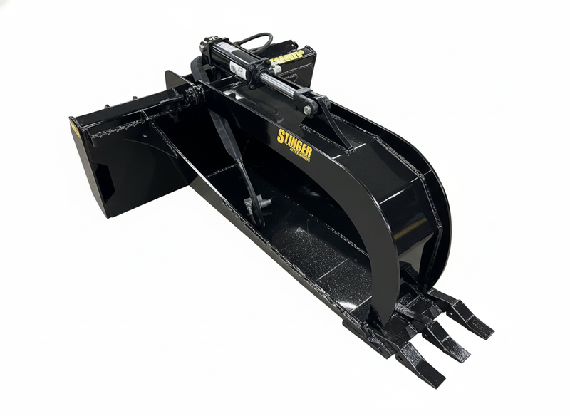 Skid Steer Stump Grapple from Stinger Attachments