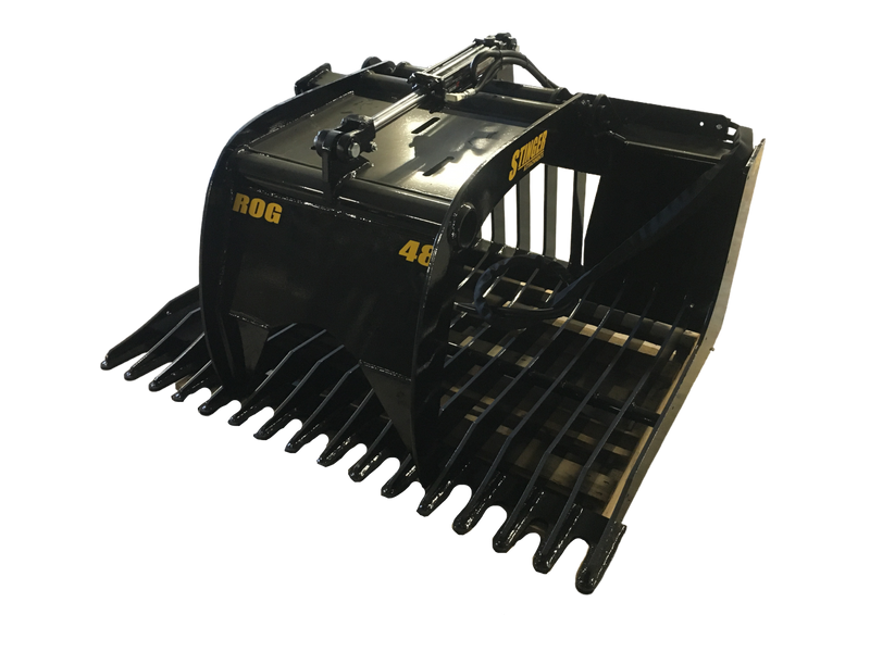 48″ Rock Grapple Bucket (ROGSG) from Stinger Attachments