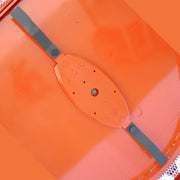 Underside of BEFCO TORNADO RHD rotary cutter, highlighting oval stump jumper and blade configuration.