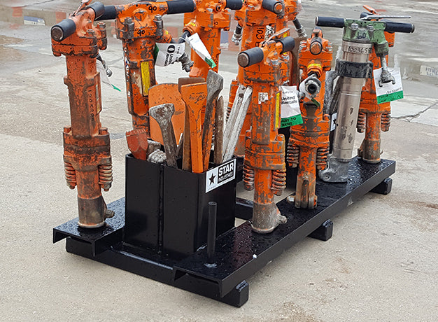 Paver Breaking Pallet | Heavy-Duty Steel Frame | Reinforced Cross-Bracing | Star Industries