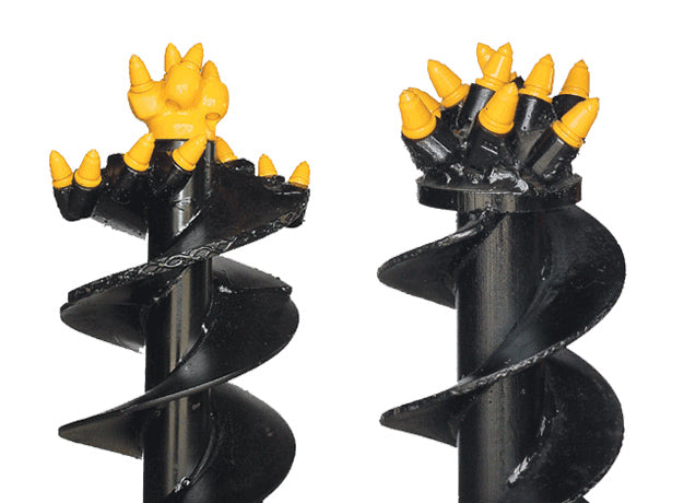 Single Flight Auger Bit for Hydraulic Auger Drive | 6"-36" | Heavy-Duty Steel | Single Flight Design | Star Industries