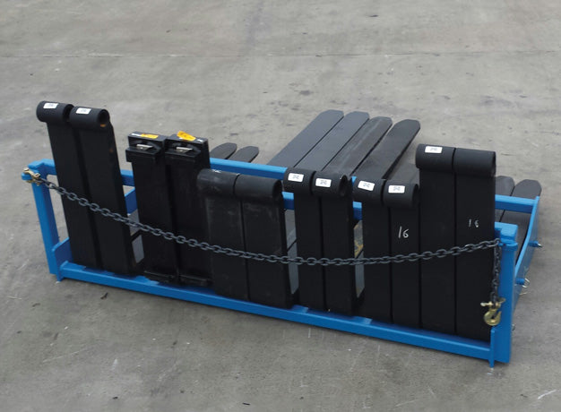 Fork Storage Rack for Forklift | 6-9 Pairs | Heavy-Duty Steel | Star Industries