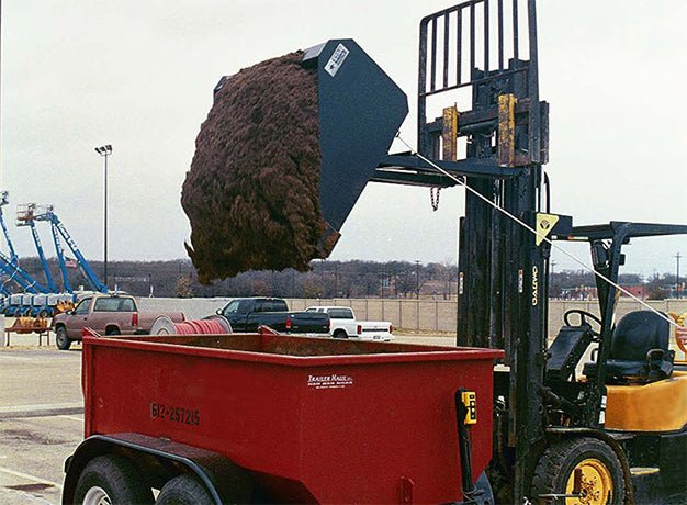 Self-Dump Forklift Bucket for Forklifts | 45"-84" | 0.25-1 Cubic Yard | Manual & Hydraulic | Star Industries