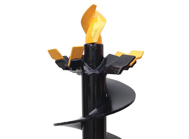 Single Flight Auger Bit for Hydraulic Auger Drive | 6"-36" | Heavy-Duty Steel | Single Flight Design | Star Industries