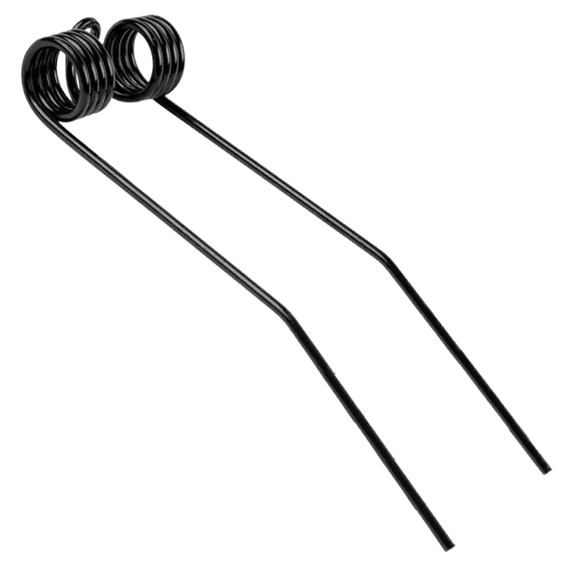 High-strength spring steel tine arm for BEFCO DRP-300 hay tedder, featuring durable and flexible design.