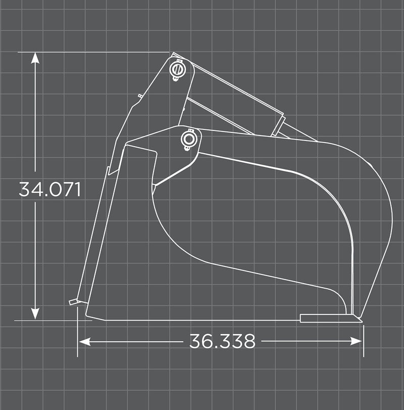 XHD Grapple Bucket Schematic