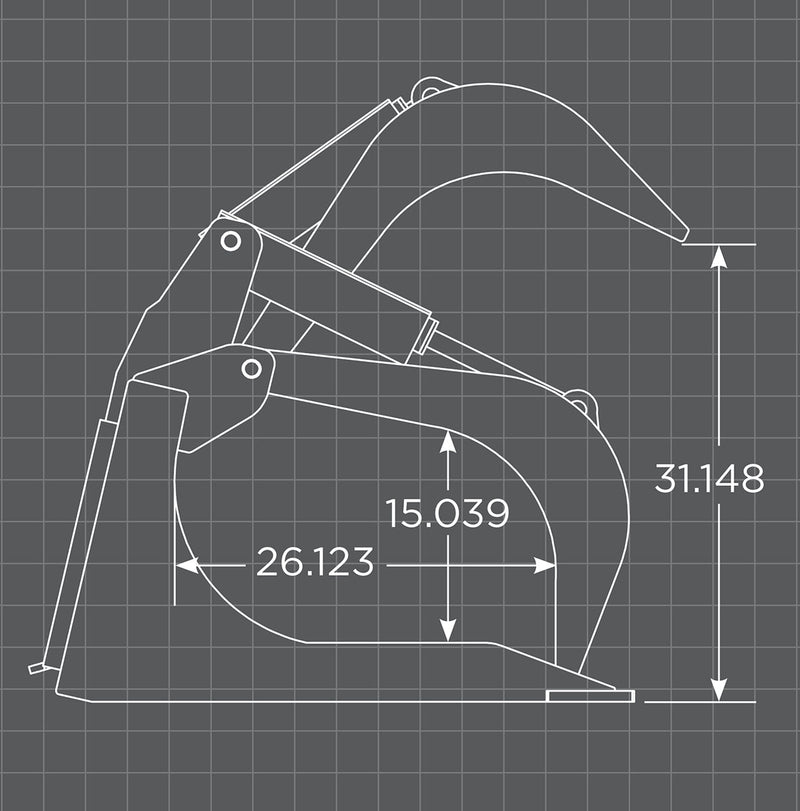 XHD Grapple Bucket Schematic