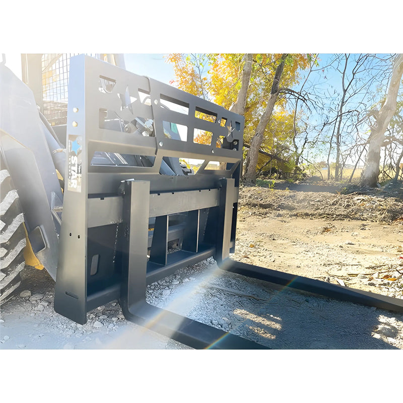 Pallet Forks for Skid Steer | 42"-48" | Class 2 Compatible | Heavy-Duty Steel | Star Industries