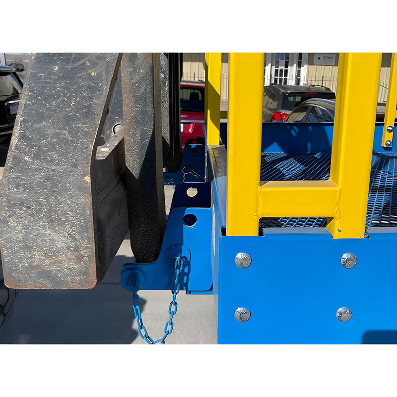 Safety Work Platform for Forklifts | 4′×4′ to 4′×9′8″ | 1,000 lb Capacity | Slip-On Design | Star Industries