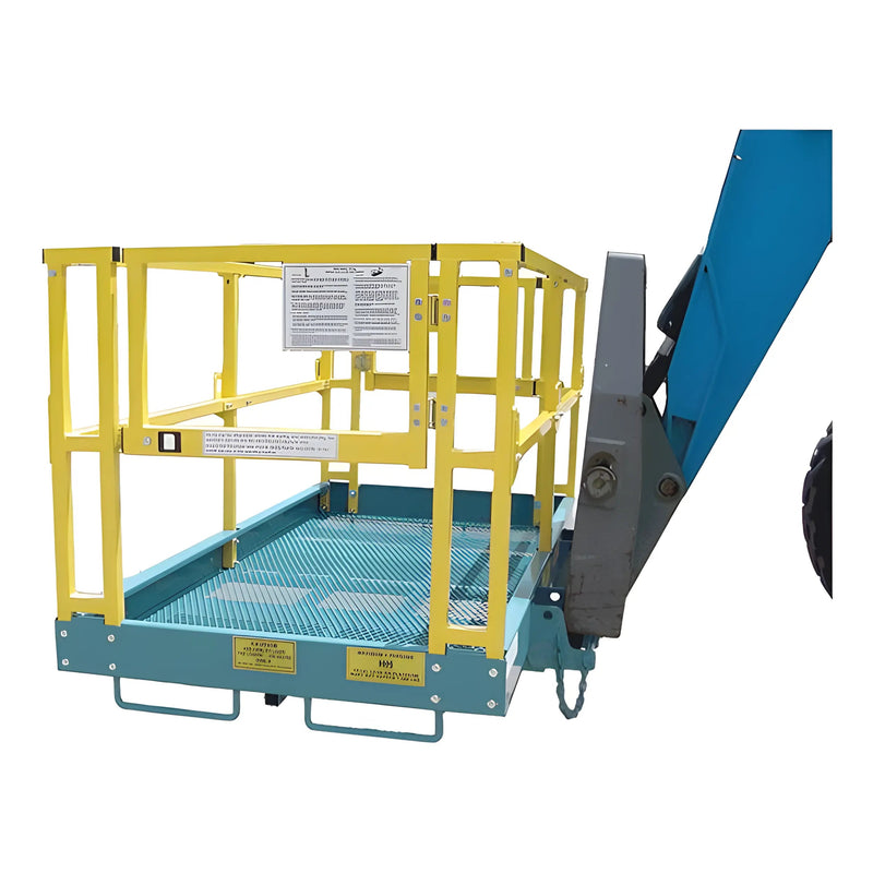 Safety Work Platform for Forklifts | 4′×4′ to 4′×9′8″ | 1,000 lb Capacity | Slip-On Design | Star Industries