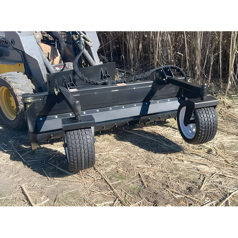 72" Power Rake for Skid Steer | Bi-Directional Drum | Carbide Teeth | Star Industries