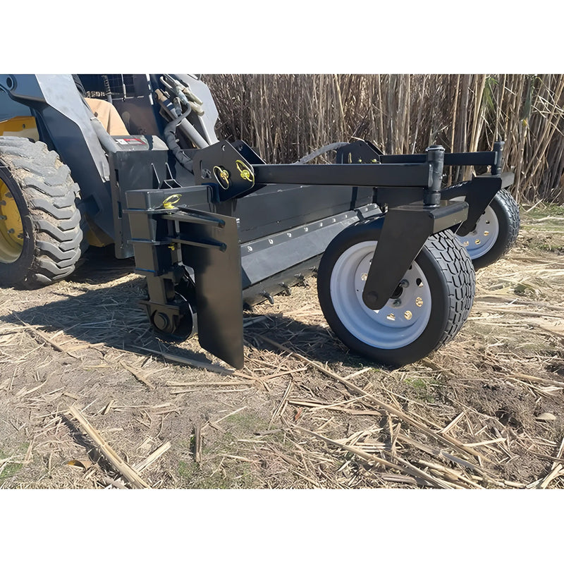 72" Power Rake for Skid Steer | Bi-Directional Drum | Carbide Teeth | Star Industries