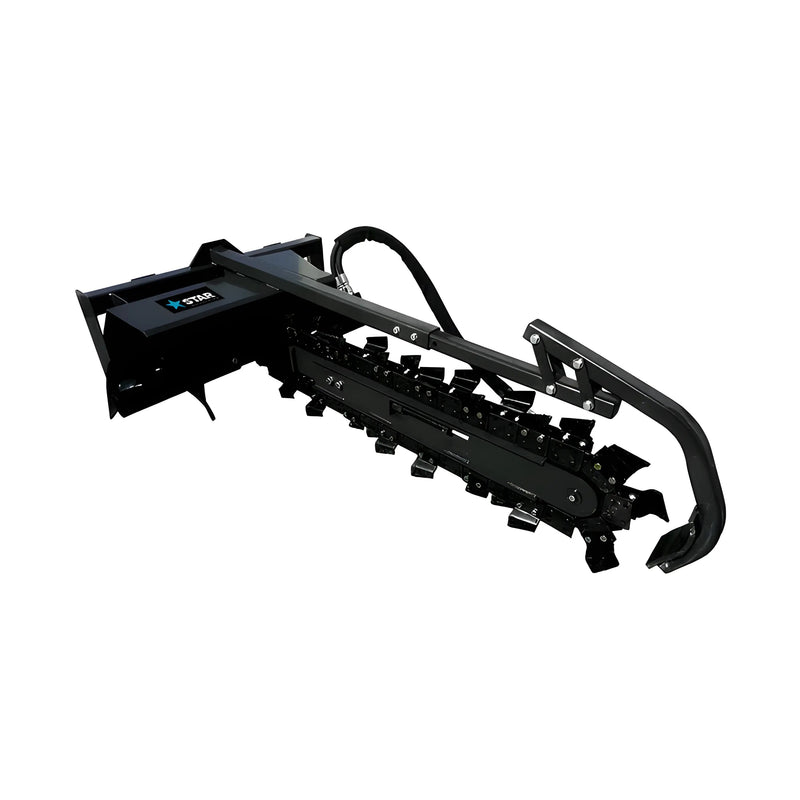 Trencher for Skid Steer | 48" Capacity | 15" Auger | Star Industries