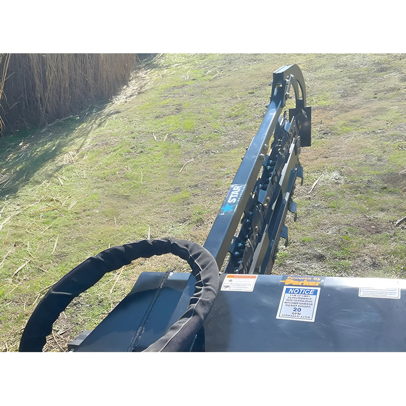 Trencher for Skid Steer | 48" Capacity | 15" Auger | Star Industries