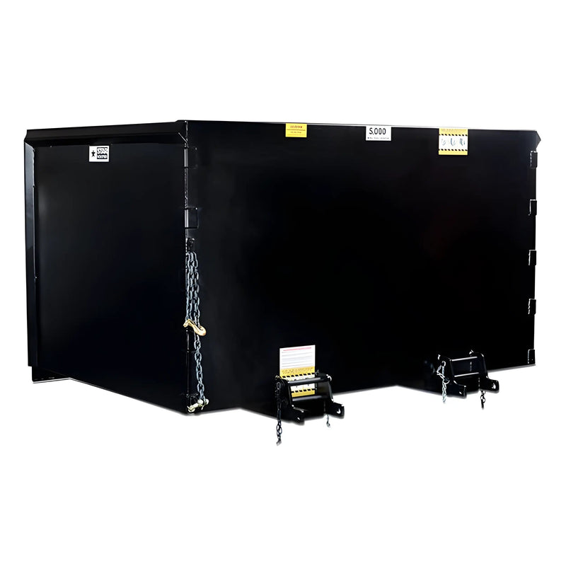Trash Hopper for Forklift | 5′-7′ | 3/16" Steel | Universal Fork Pocket | Star Industries