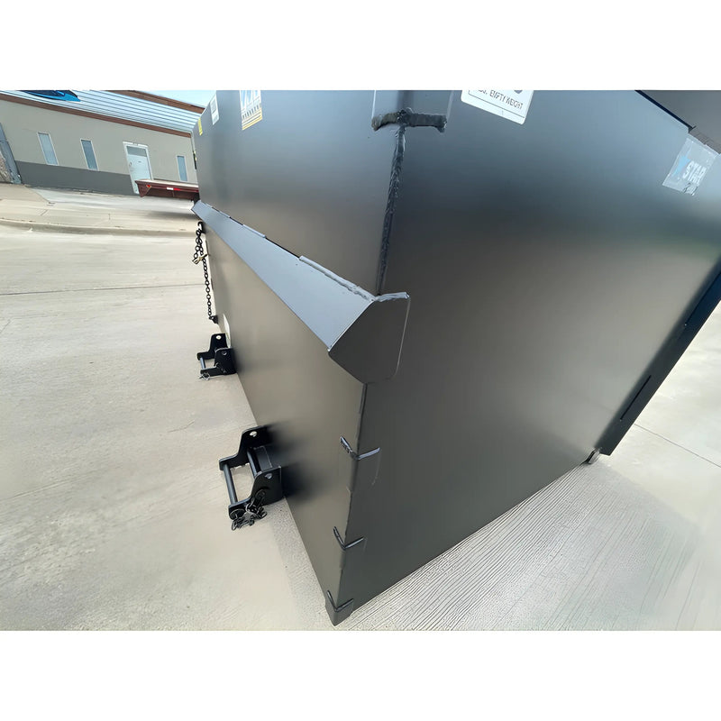 Trash Hopper for Forklift | 5′-7′ | 3/16" Steel | Universal Fork Pocket | Star Industries