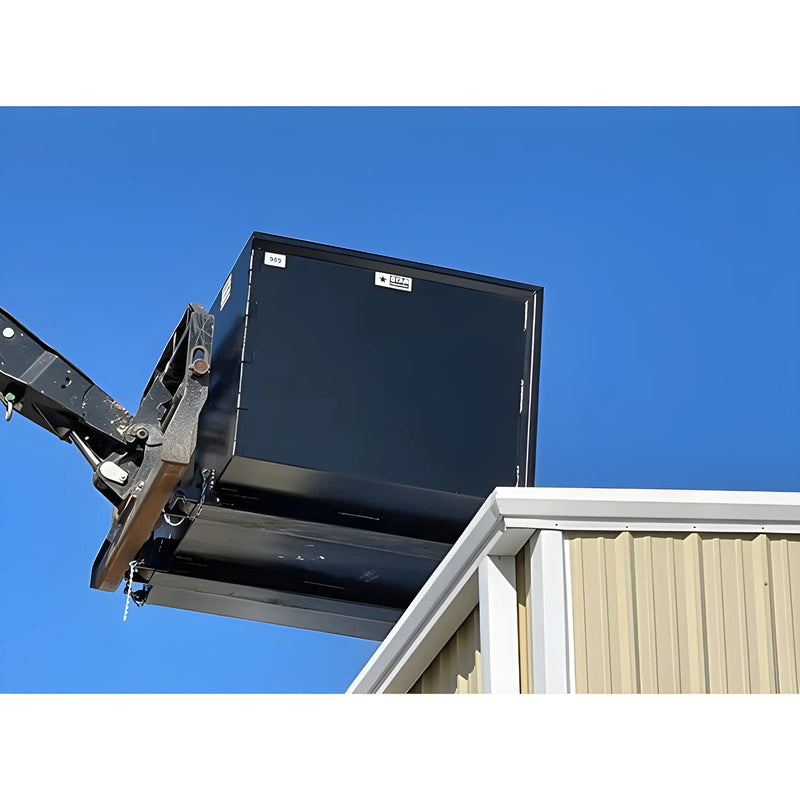 Trash Hopper for Forklift | 5′-7′ | 3/16" Steel | Universal Fork Pocket | Star Industries