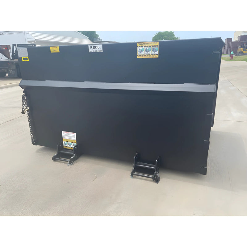 Trash Hopper for Forklift | 5′-7′ | 3/16" Steel | Universal Fork Pocket | Star Industries