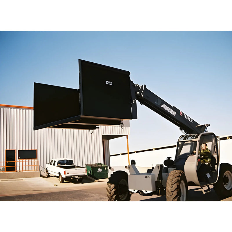 Trash Hopper for Forklift | 5′-7′ | 3/16" Steel | Universal Fork Pocket | Star Industries