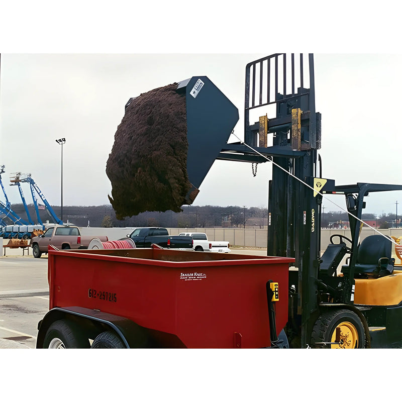 Self-Dump Forklift Bucket for Forklifts | 45"-84" | 0.25-1 Cubic Yard | Manual & Hydraulic | Star Industries