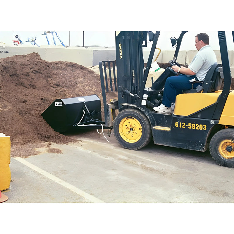 Self-Dump Forklift Bucket for Forklifts | 45"-84" | 0.25-1 Cubic Yard | Manual & Hydraulic | Star Industries