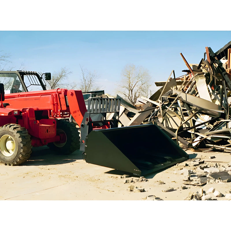 Bucket for Telehandler | 60"-95" Wide | Quick-Tach System | Heavy Duty | Star Industries