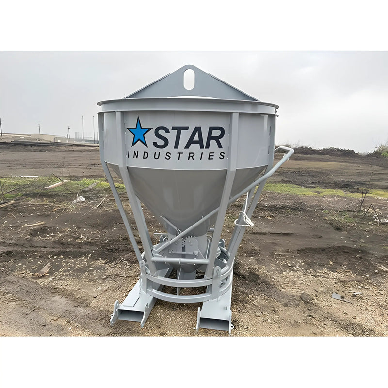 Concrete Bucket for Crane | 1.96 cu yd | 8,598 lb Capacity | ASME Compliant | Star Industries