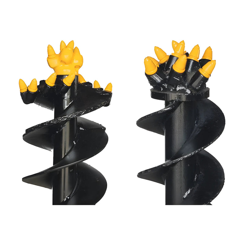 Rock Auger Bit for Auger Drive | 6"-36" | Hardened Steel | Spiral Flighting | Star Industries