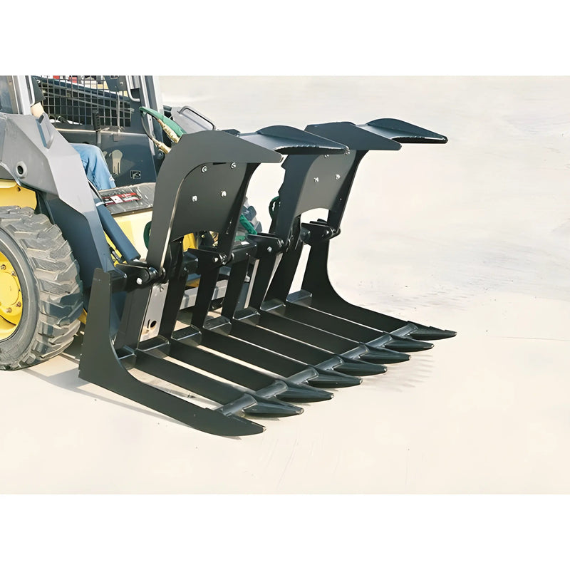 Root Grapple for Skid Steer | 66"-84" | Independent Hydraulics | Heavy-Duty Steel | Star Industries