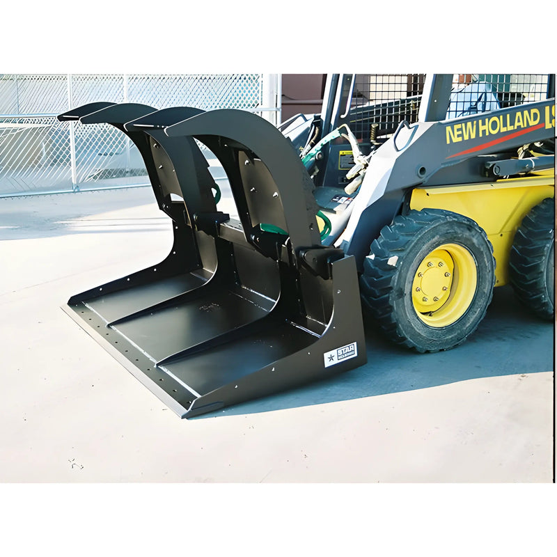 Grapple Bucket for Skid Steer | 66"-84" | Heavy-Duty Steel | Hydraulic Operation | Star Industries