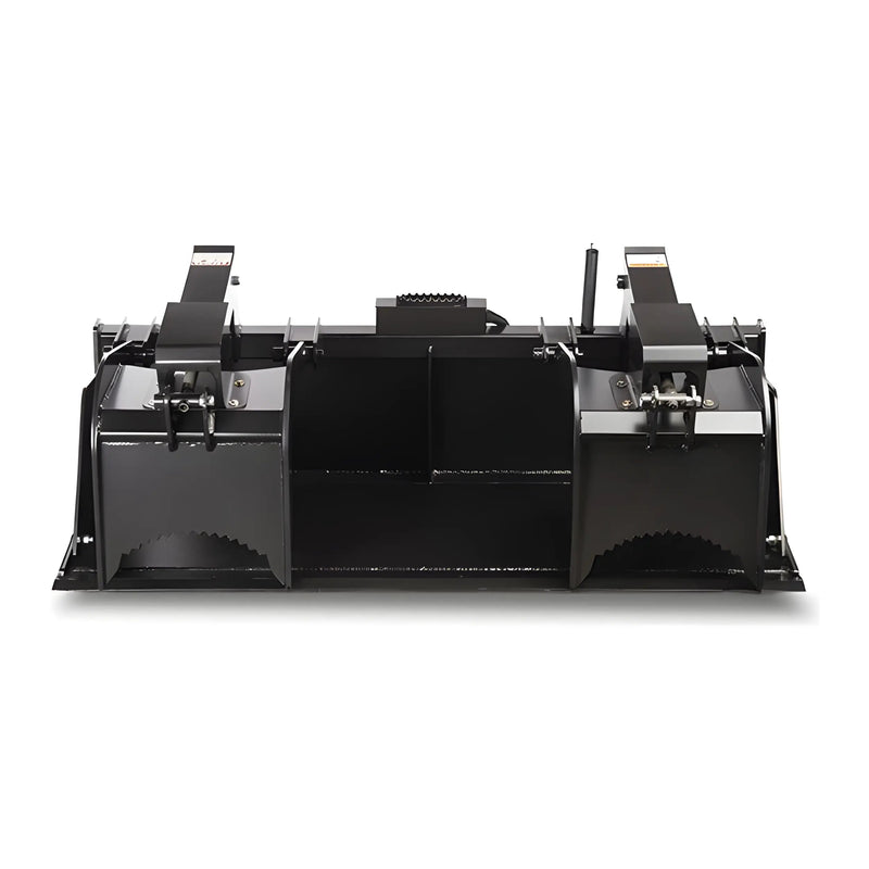 Grapple Bucket for Skid Steer | 66"-84" | Heavy-Duty Steel | Hydraulic Operation | Star Industries