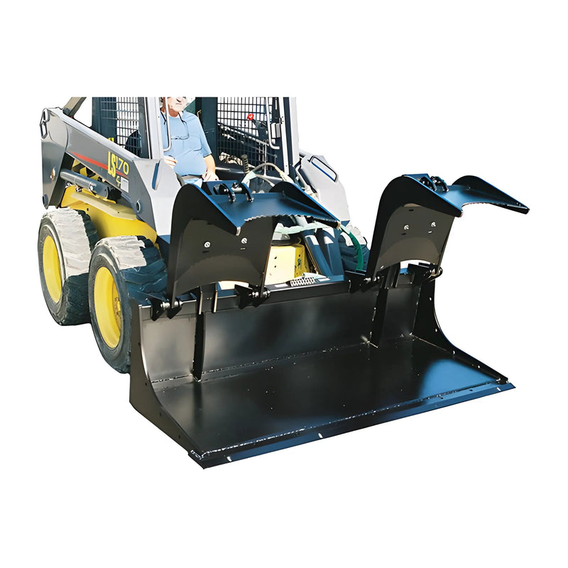 Grapple Bucket for Skid Steer | 66"-84" | Heavy-Duty Steel | Hydraulic Operation | Star Industries