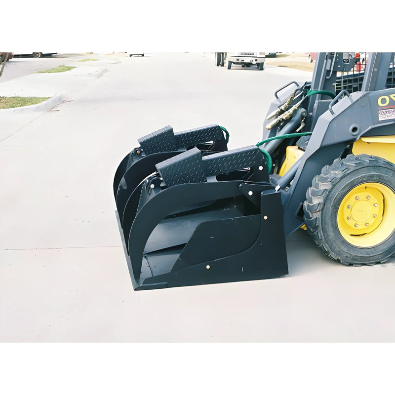 Grapple Bucket for Skid Steer | 66"-84" | Heavy-Duty Steel | Hydraulic Operation | Star Industries