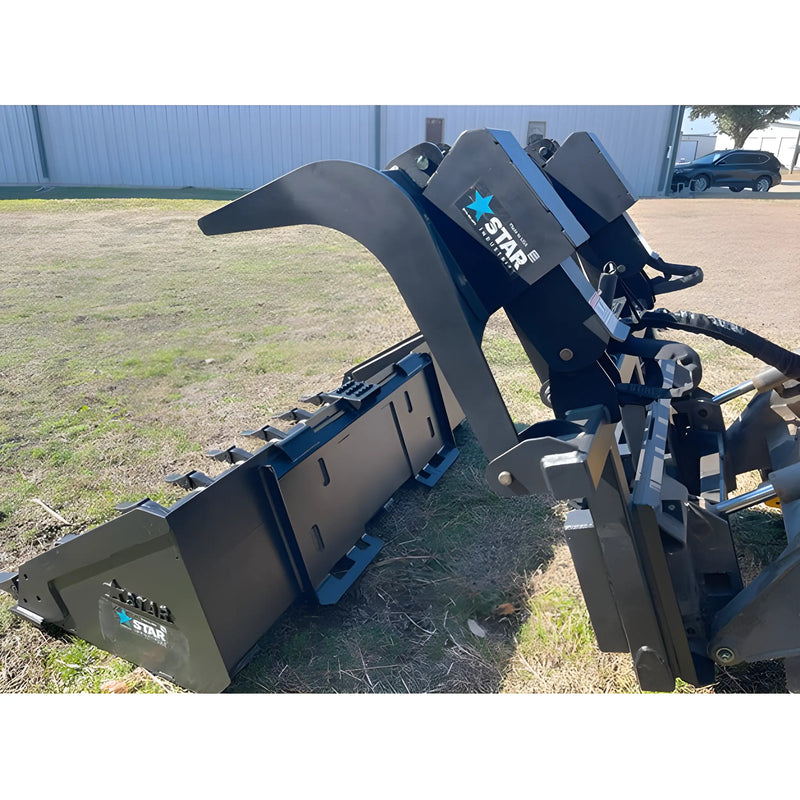 Universal Grapple Adapter for Skid Steer Buckets | Dual Cylinders | Heavy-Duty Steel | Star Industries