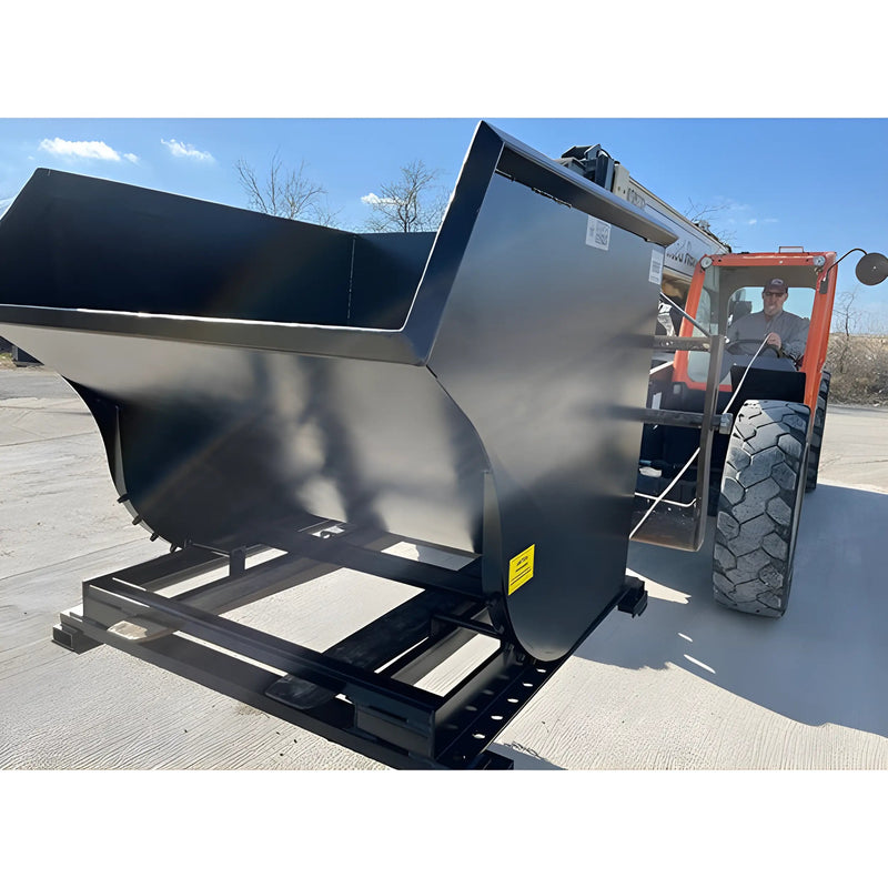 Self-Dumping Trash Hopper for Forklifts | 0.5-2.5 Cu Yd | 4,000 Lb Capacity | Steel Plate Construction | Star Industries