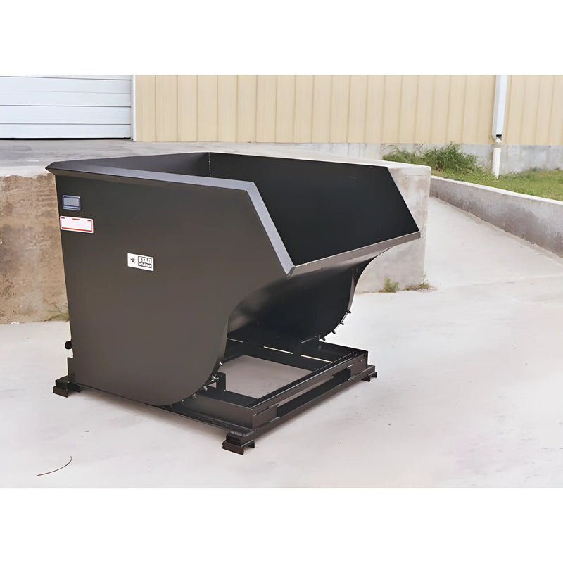 Self-Dumping Trash Hopper for Forklifts | 0.5-2.5 Cu Yd | 4,000 Lb Capacity | Steel Plate Construction | Star Industries