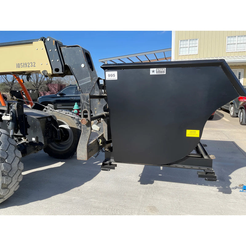 Self-Dumping Trash Hopper for Forklifts | 0.5-2.5 Cu Yd | 4,000 Lb Capacity | Steel Plate Construction | Star Industries