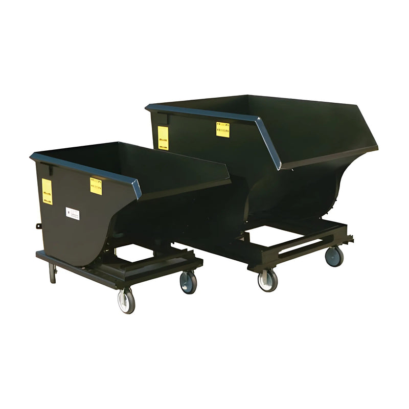 Self-Dumping Trash Hopper for Forklifts | 0.5-2.5 Cu Yd | 4,000 Lb Capacity | Steel Plate Construction | Star Industries