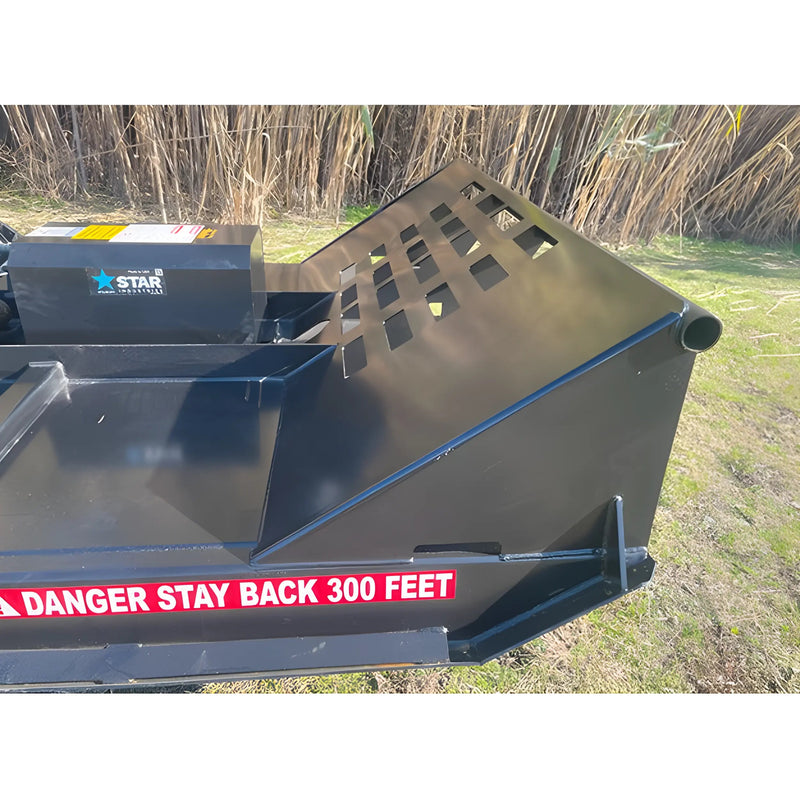 Brush Cutter for Skid Steer | 72" Width | 6" Max Cut | 100 HP Gearbox | Star Industries
