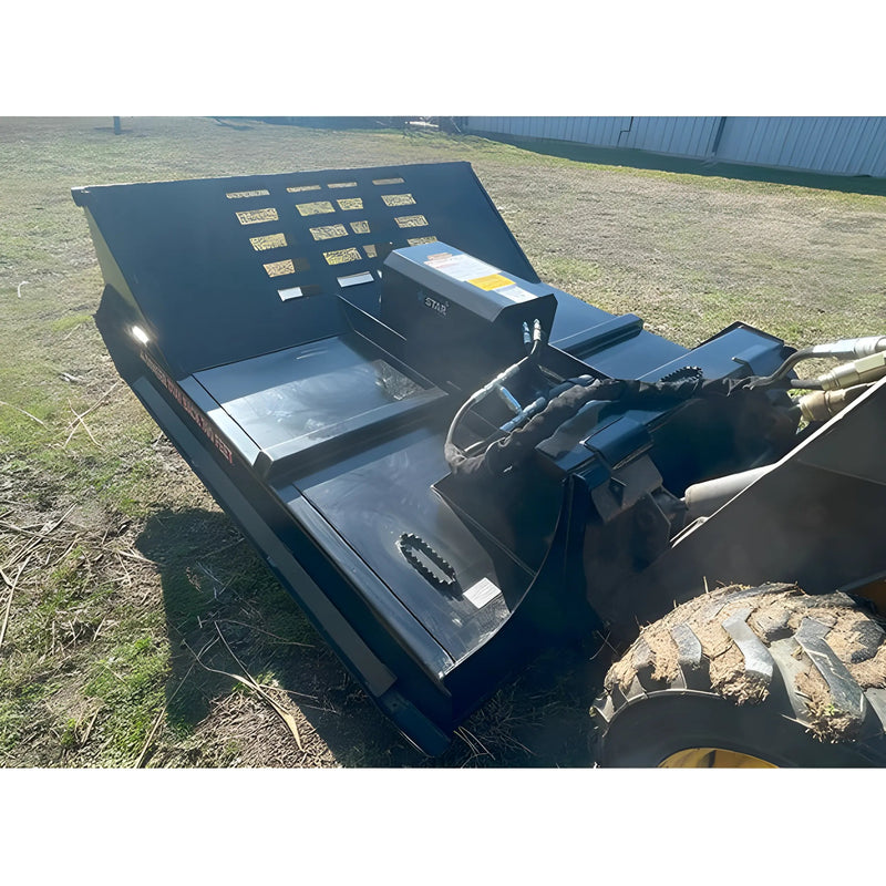 Brush Cutter for Skid Steer | 72" Width | 6" Max Cut | 100 HP Gearbox | Star Industries