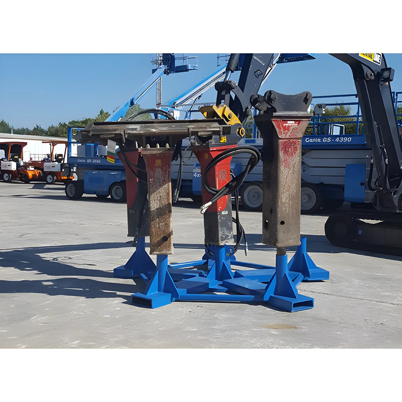 Hydraulic Hammer Stand for Hydraulic Breakers | Heavy-Gauge Steel | Protective Arms | Star Industries