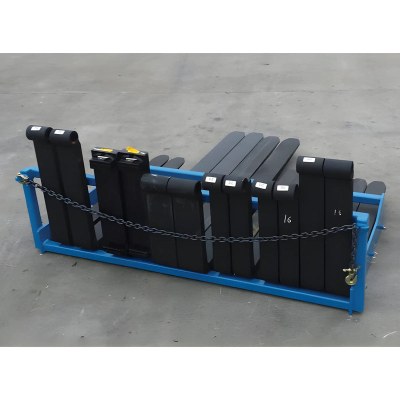 Fork Storage Rack for Forklift | 6-9 Pairs | Heavy-Duty Steel | Star Industries