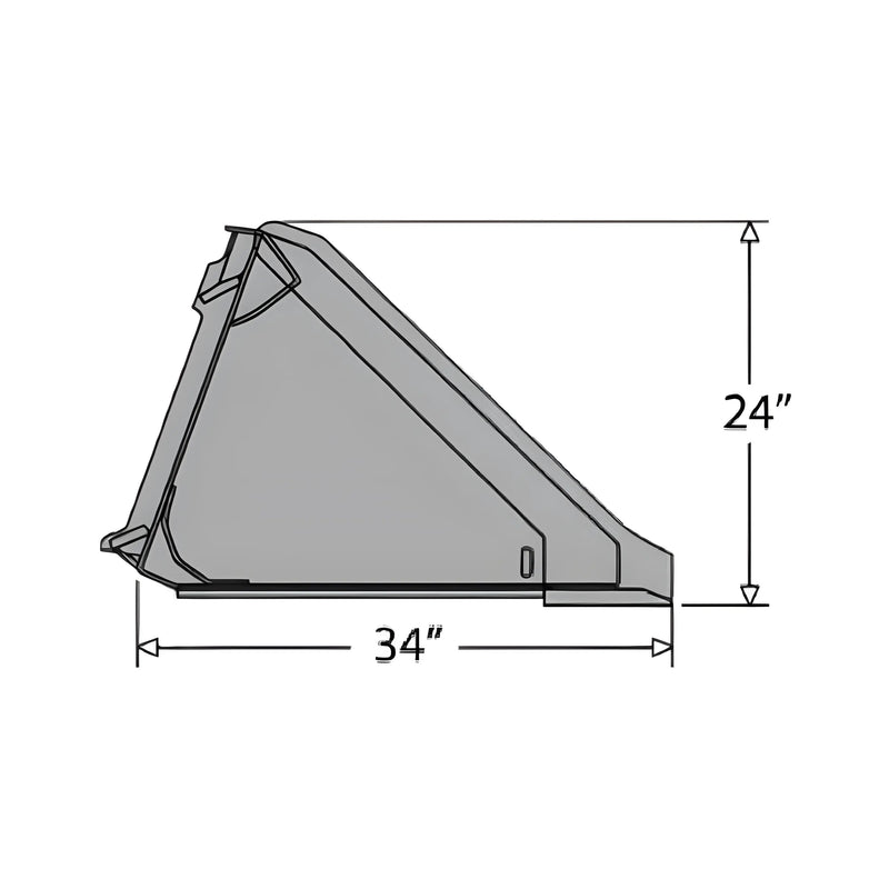 Extreme Duty Skid Steer Bucket for Skid Steer | 72"-96" | AR400 Wear Plates | Reinforced Construction | Star Industries