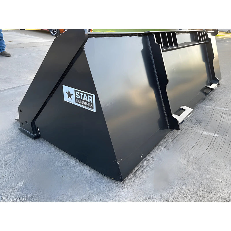 Extreme Duty Skid Steer Bucket for Skid Steer | 72"-96" | AR400 Wear Plates | Reinforced Construction | Star Industries