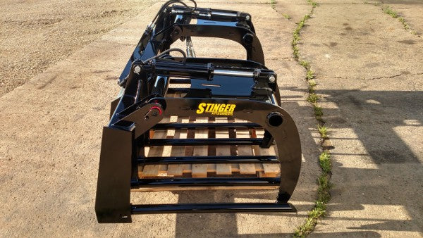 Tine Grapple Bucket Skid Steer Attachment
