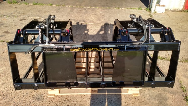 Tine Grapple Bucket Skid Steer Attachment