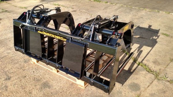 Tine Grapple Bucket Skid Steer Attachment