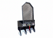 Forestry Winch Attachment by EIP with 15,000 lb hydraulic pulling capacity, featuring protective wire screen.