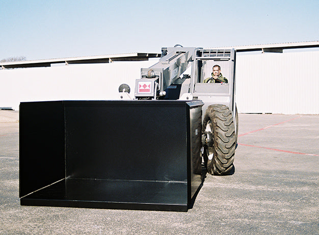 Trash Hopper for Forklift | 5′-7′ | 3/16" Steel | Universal Fork Pocket | Star Industries